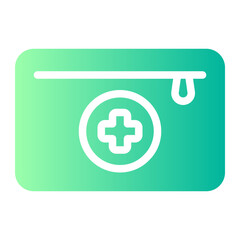 Obraz premium first aid kit gradient icon