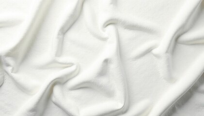 Obraz premium Aged white linen, panoramic view, smooth seamless texture, linen texture, image, background