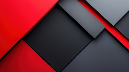 Fototapeta premium Monochrome color blocks with sharp edges 