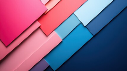 Monochrome color blocks with sharp edges 
