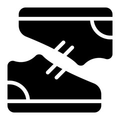 sneakers glyph icon