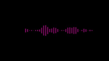 Digital interface. Music equalizer, audio waves or Sound wave audio spectrum. Audio sound waves illustration on white background.