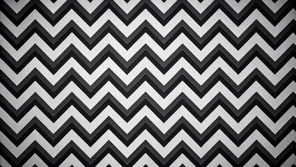 Abstract Black and White Zigzag Wallpaper Texture Stock Photo