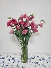 pink flowers in vase