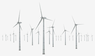 Windkraftanlagen, Freisteller