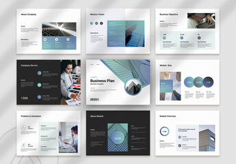 Business Plan Brochure Landscape Template