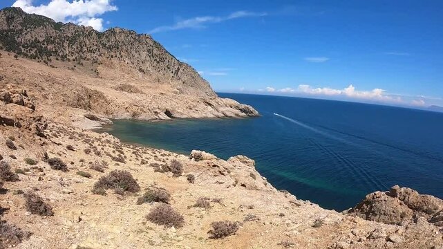 View of the sea from clifs