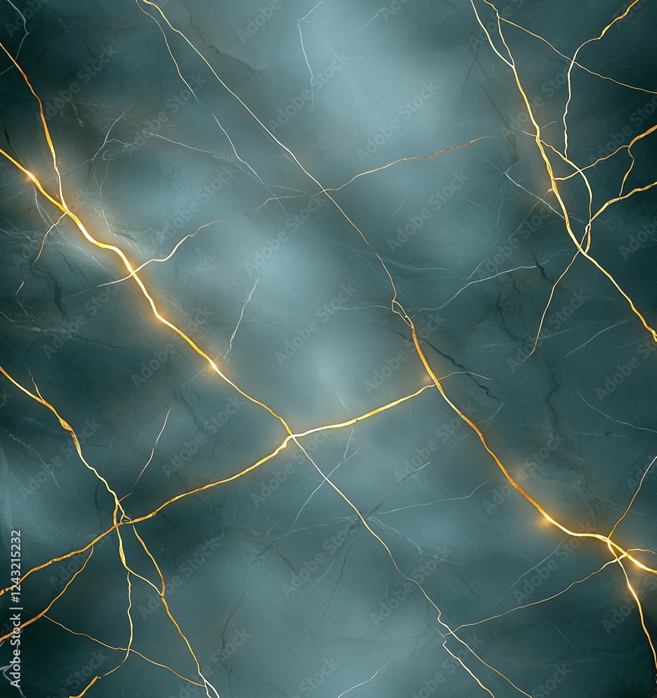 Aufkleber abstract texture featuring a dark, cloudy background with golden veins running through it. ideal for