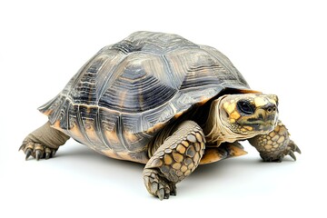 Obraz premium a tortoise isolated on white background