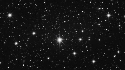 Obraz premium A star-filled night sky showcasing numerous celestial bodies and cosmic beauty.
