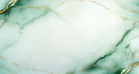 Fototapeta premium An elegant green marble texture with golden veins, perfect for backgrounds, wallpapers, or creative projects
