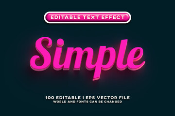 Obraz premium Simple Editable Text Effect Design