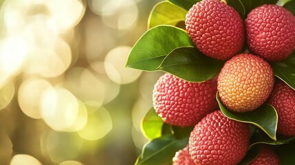 landscape photography, closeup photo of fresh jeeuk fruit with the leaves still on.