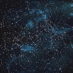 Fototapeta premium Gorgeous starry sky picture, surreal style, universe and culture concept, 4K, perfect for design, art projects and backgrounds