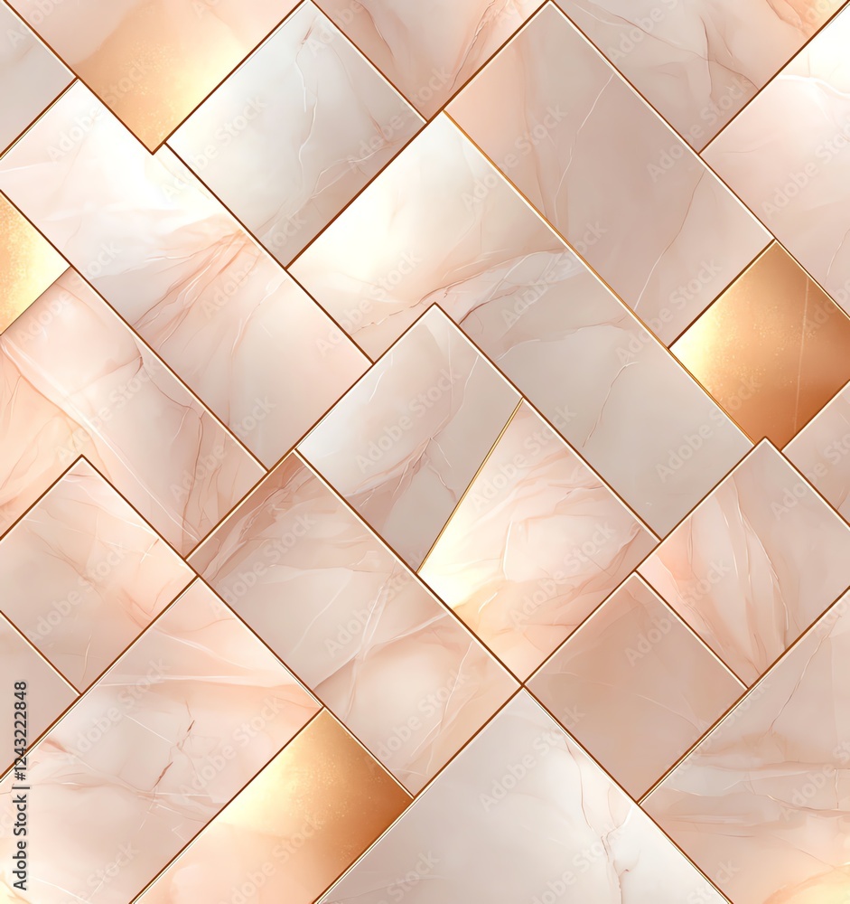 Poster stunning image showcases a beautifully designed tile pattern featuring soft colors and intricate arr