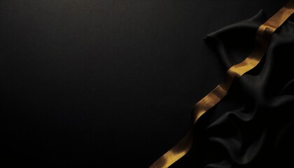 Elegant black and gold business background with refined texture and modern shapes, premium design