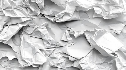 Obraz premium A crinkled paper surface with creases and soft folds showing texture.