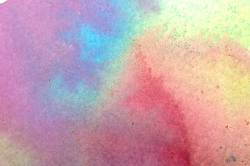 An Explosion of Watercolour Vibrant Paint With Swirls and Splashes Abstract Background