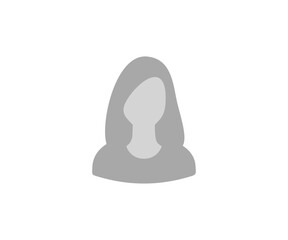 Default avatar woman icon. Diverse female avatar, social media profile vector design and illustration. 
