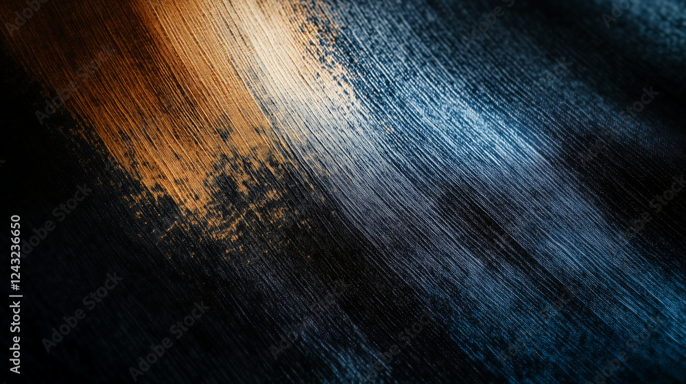 Aufkleber abstract gradient with natural grain effect featuring smooth blended streaks of warm and cool tones 