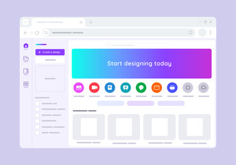 online design graphic design template based software image editor user interface design web based application creative tools