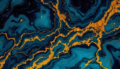 Elegant Black and Gold Marble Texture - Luxury Abstract Background