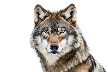 a wolf isolated on white background