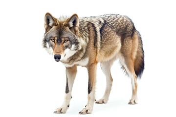 Fototapeta premium a wolf isolated on white background