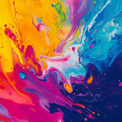 Energetic 8K Ultra HD Abstract Art Wallpaper Featuring Colorful Paint Splashes
abstract colorful background with splashes