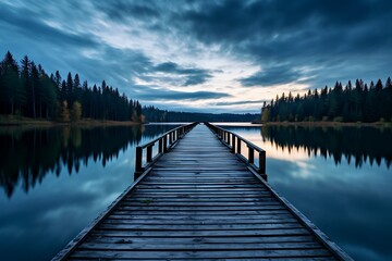 Naklejka premium lake