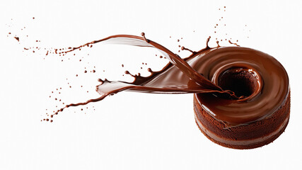 Chocolate, coffee, vortex, dancing, splashing, cool, creative, food contains nutrition, advertising, packaging