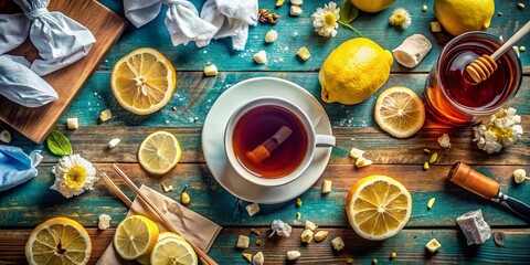 Aerial View of Sickbed: Tissues, Medicine, and Tea