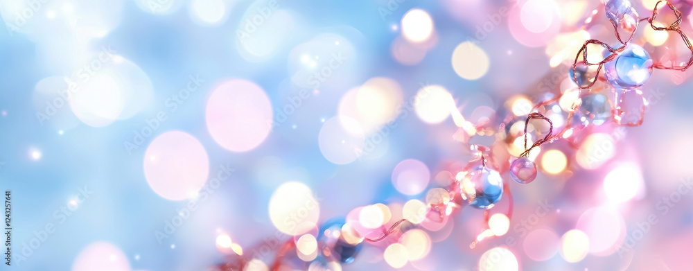 Poster blurred bokeh with muted tones. soft muted bokeh with dreamy clouds creates serene atmosphere, perfe