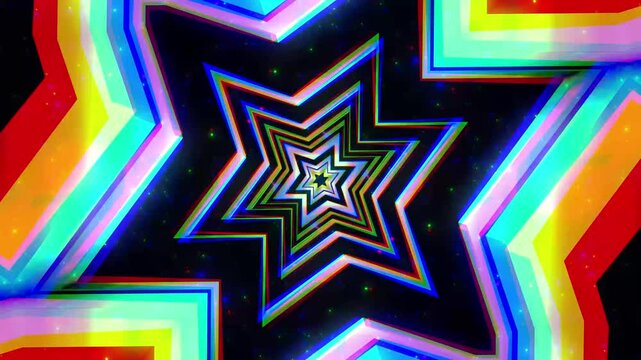 Abstract RGB Tunnel VJ loop