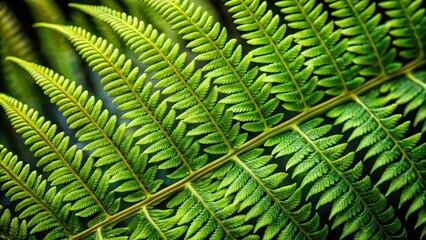 Intricate network of veins and ridges on a fern leaf surface, resembling a natural work of art, greenery, botanical,  greenery