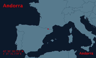 Andorra Location Map