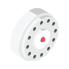 Icon representing an IoT enabled smart smoke detector
