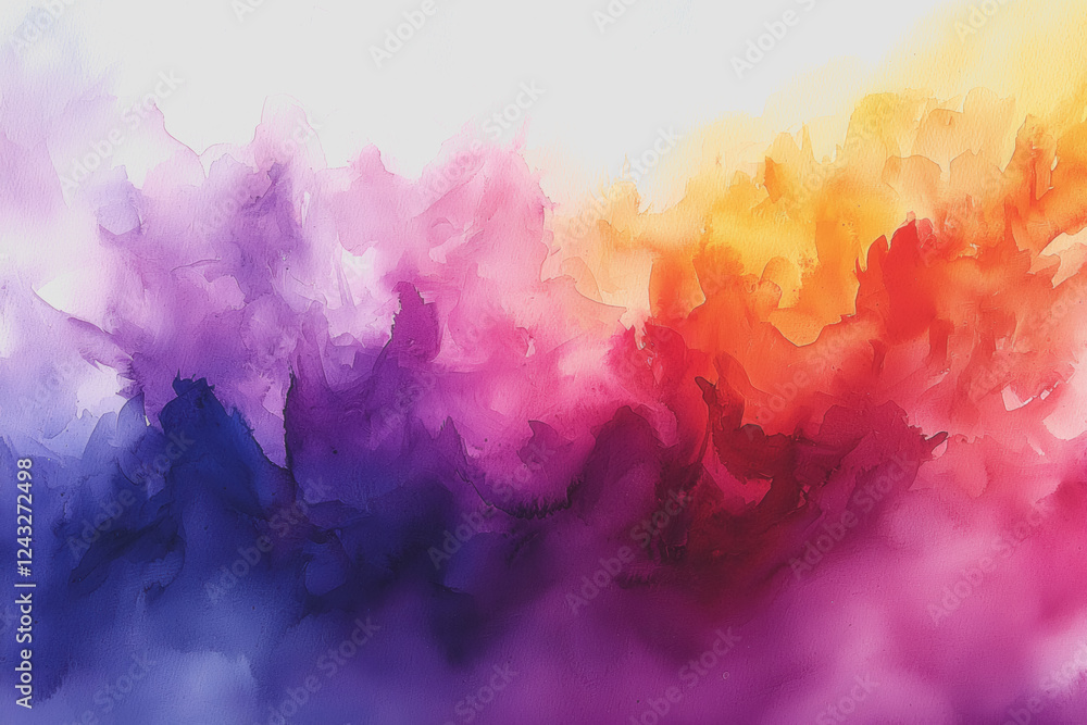 Poster colorful abstract painting featuring vibrant hues and dynamic shapes creating a lively and engaging 