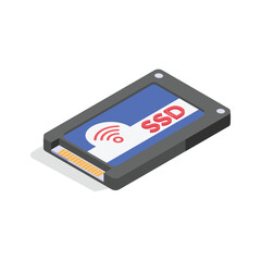 Icon of an SSD storage system