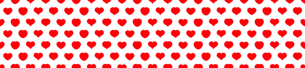 Red heart seamless pattern