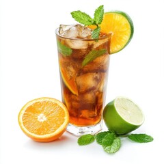 Citrus Mint Cold Brew Lime and orange zesta