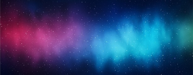 Fototapeta premium A vibrant aurora fills the night sky, showcasing a blend of pink and blue hues against a starry backdrop.