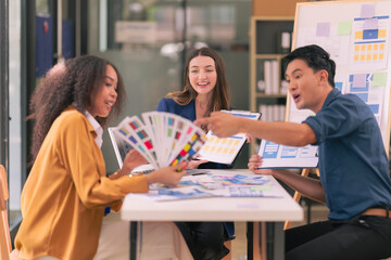 UX/UI design team Discuss and brainstorm layouts for websites and mobile app prototypes in Website and Mobile Application Design Ideas.