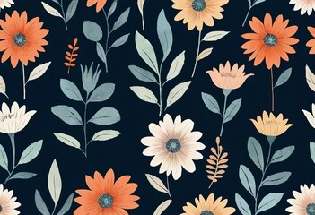 An abstract flower design with a watercolor effect