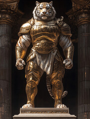 Fototapeta premium Imperial Guardian: The Warrior Tiger