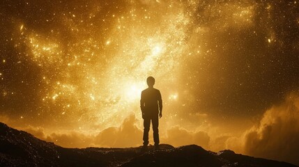 Obraz premium Exploring the Mysteries of the Universe A Cosmic Journey