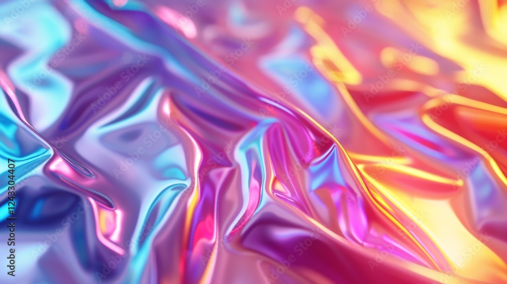 Aufkleber vibrant iridescent gradient creates an abstract background showcasing dynamic textures and colors