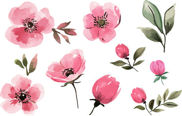 seamless pattern with pink tulips
