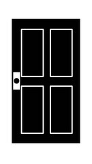 black and white doors