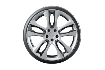 Premium SUV Alloy Wheel Rim for a Distinctive Look Isolated on Transparent Background